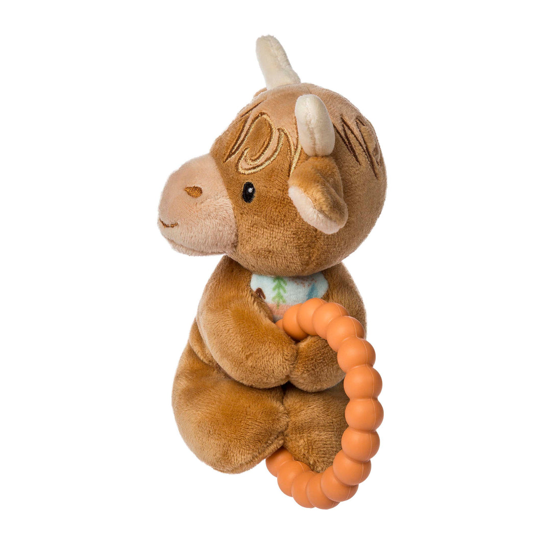 Teether Rattle - Hetty Highland Cow - 6"