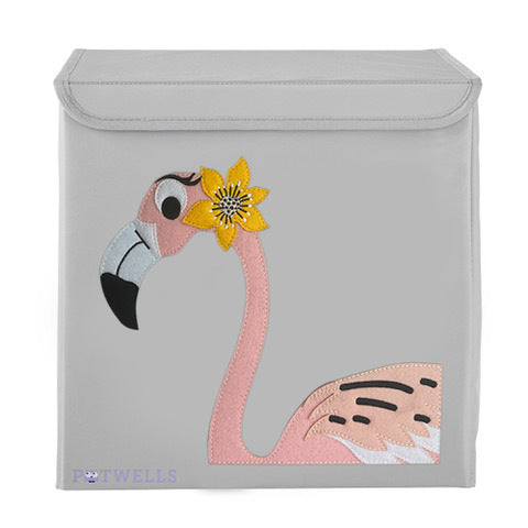 d - Potwells Storage Box Flamingo Storage Box - Flamingo 5060675260173