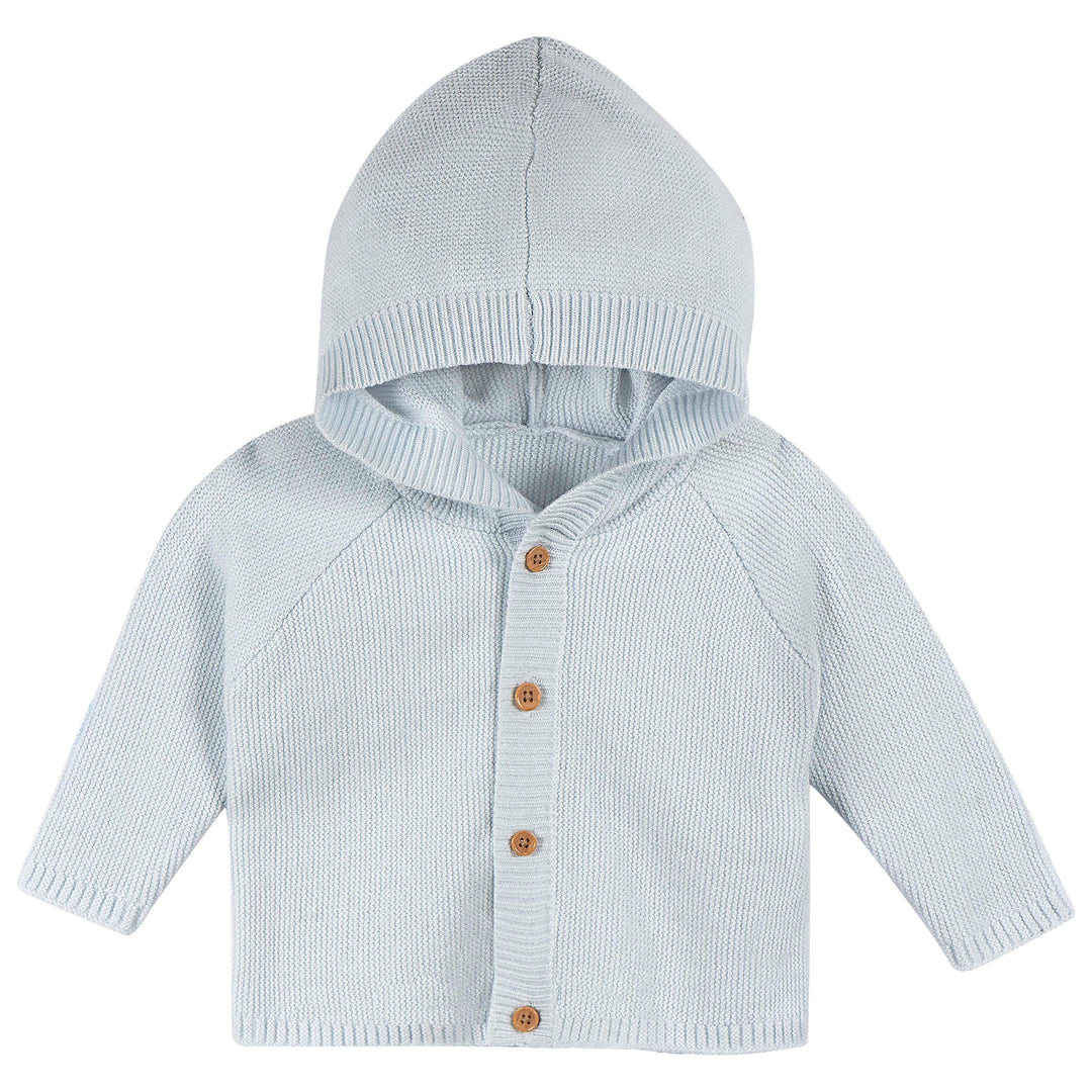 Just Born by Gerber Baby Boy 2-Piece Sweater Knit Set - BLUE