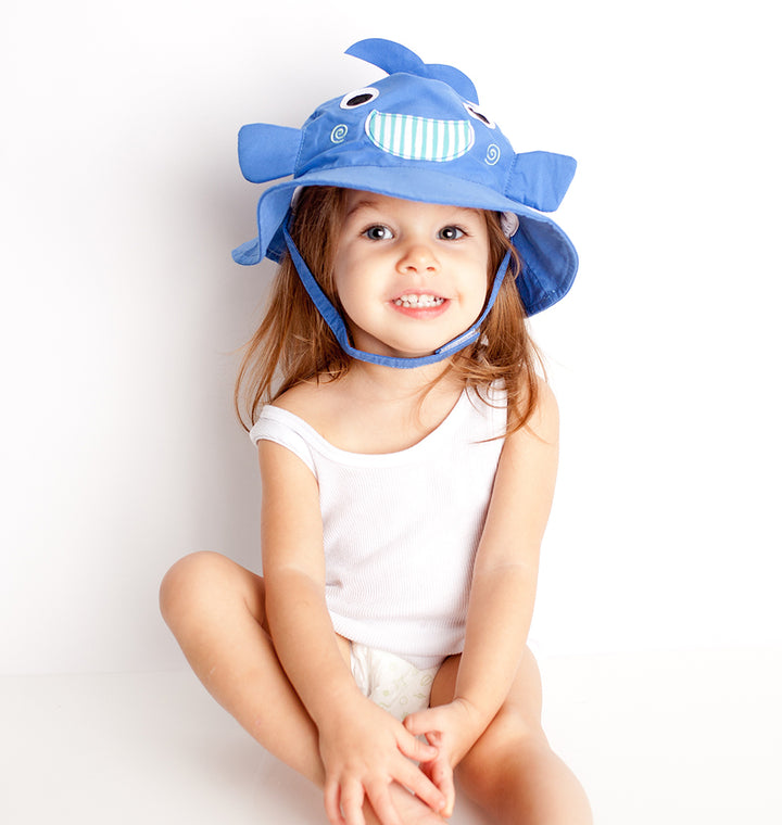 UPF50+ Baby Sun Hat - Whale