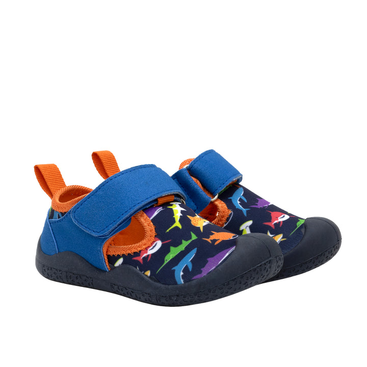 Robeez - S24 - Water Shoes - Jawsome - Navy - 5(12-18M) Water Shoes - Jawsome - Navy 197166006042