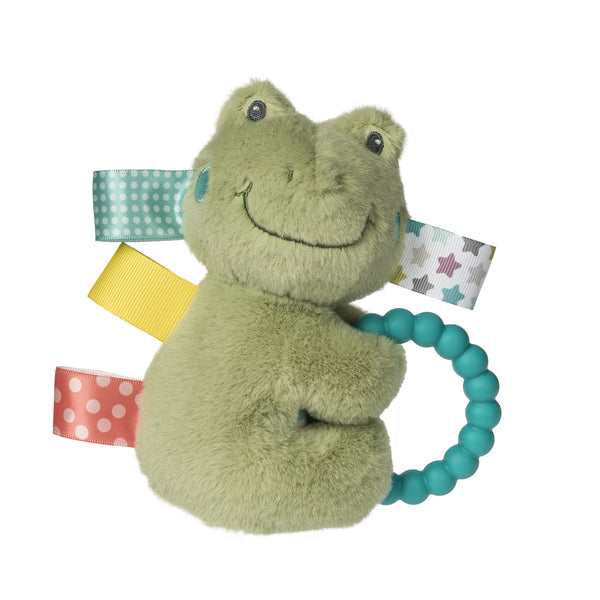 Taggies Teether Rattle - Peepers Frog 5"
