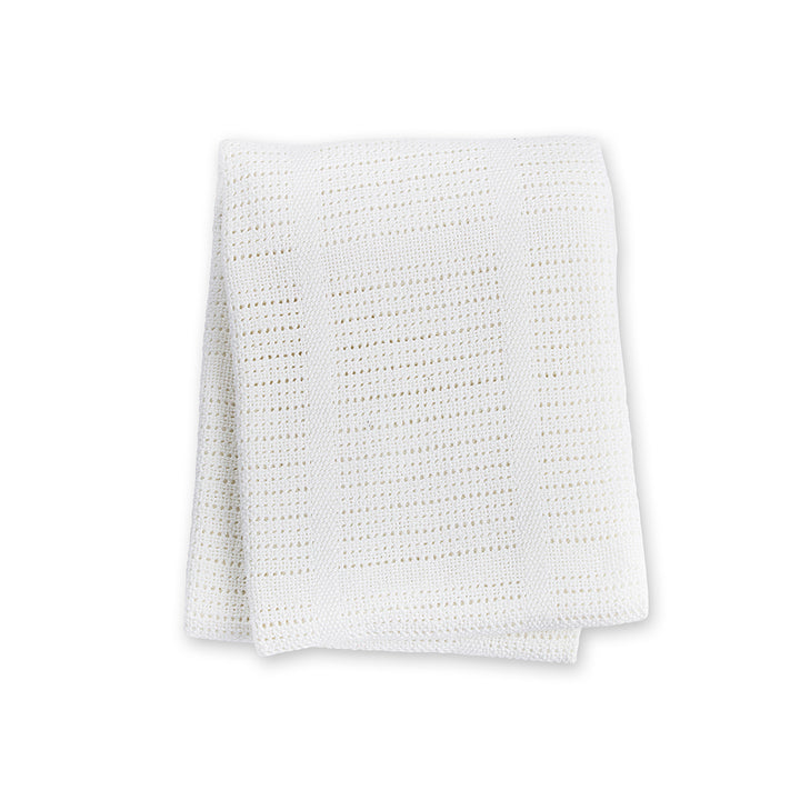 Lulujo - Cellular Blankets Cotton - White Cellular Blanket - White 628233457509