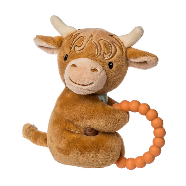 Hochet de dentition - Vache des Highlands Hetty - 15 cm