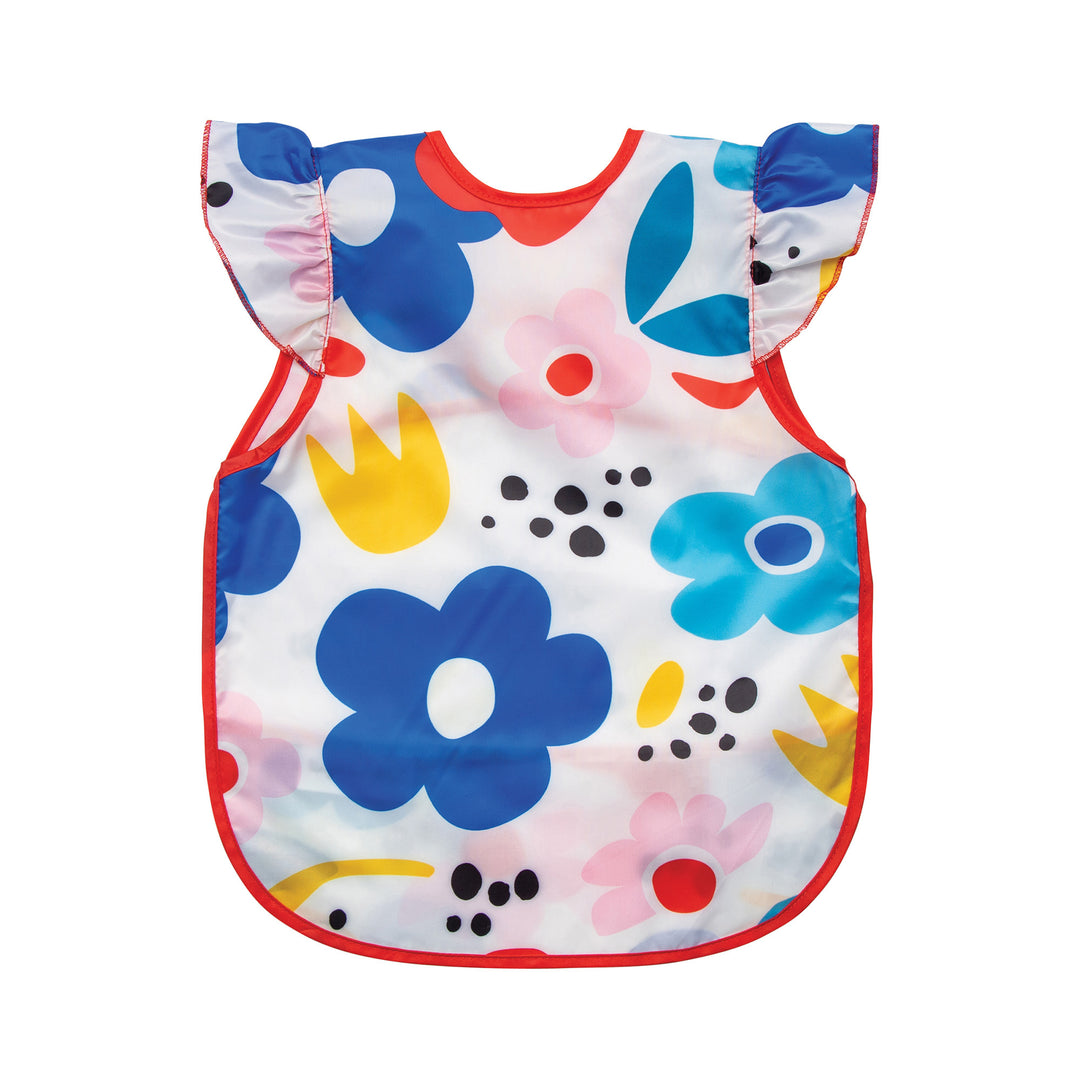 Mess-proof Apron Bib Ruffle - Modern Floral