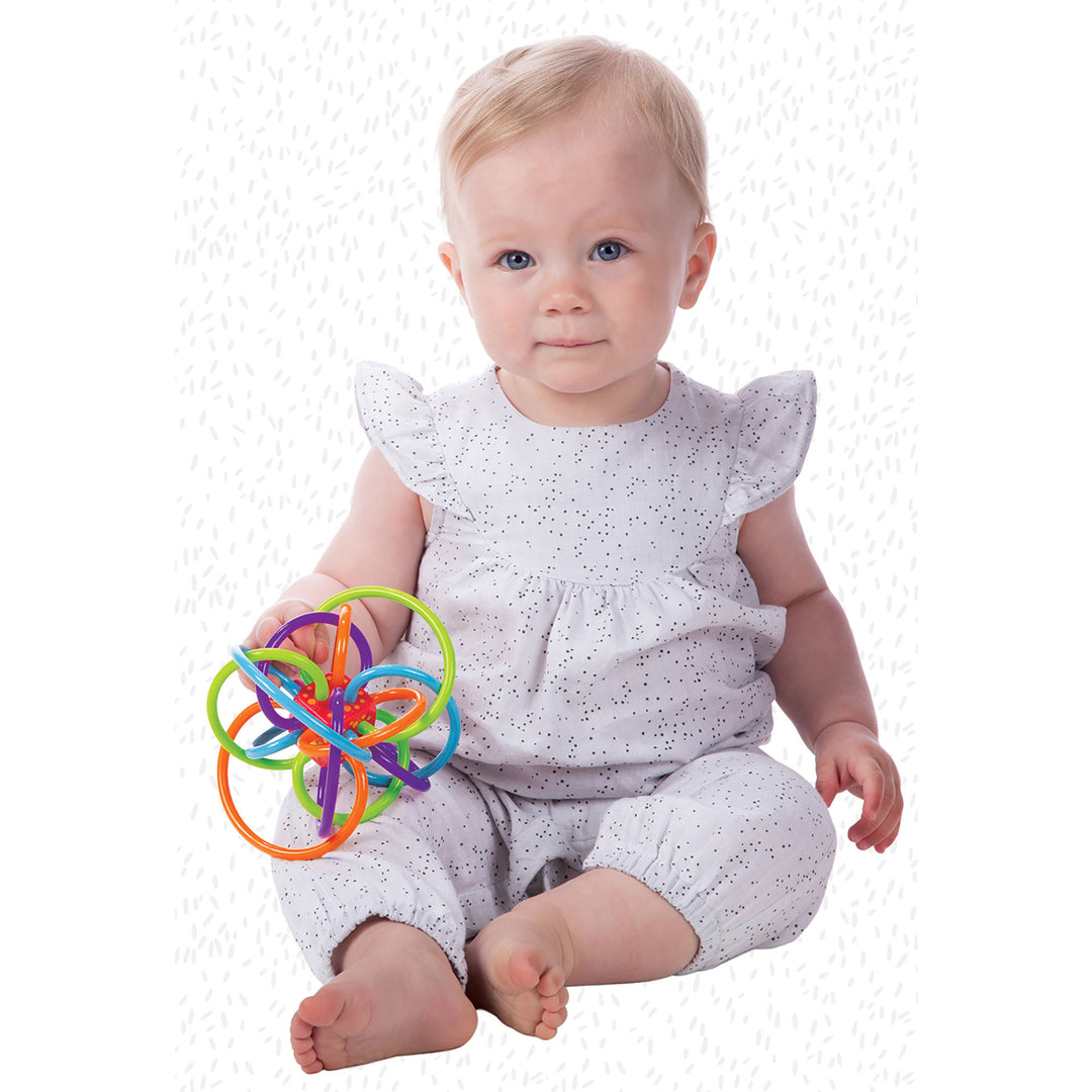 Winkel Rattle+Sensory Teether Toy