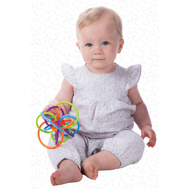 Winkel Rattle+Sensory Teether Toy