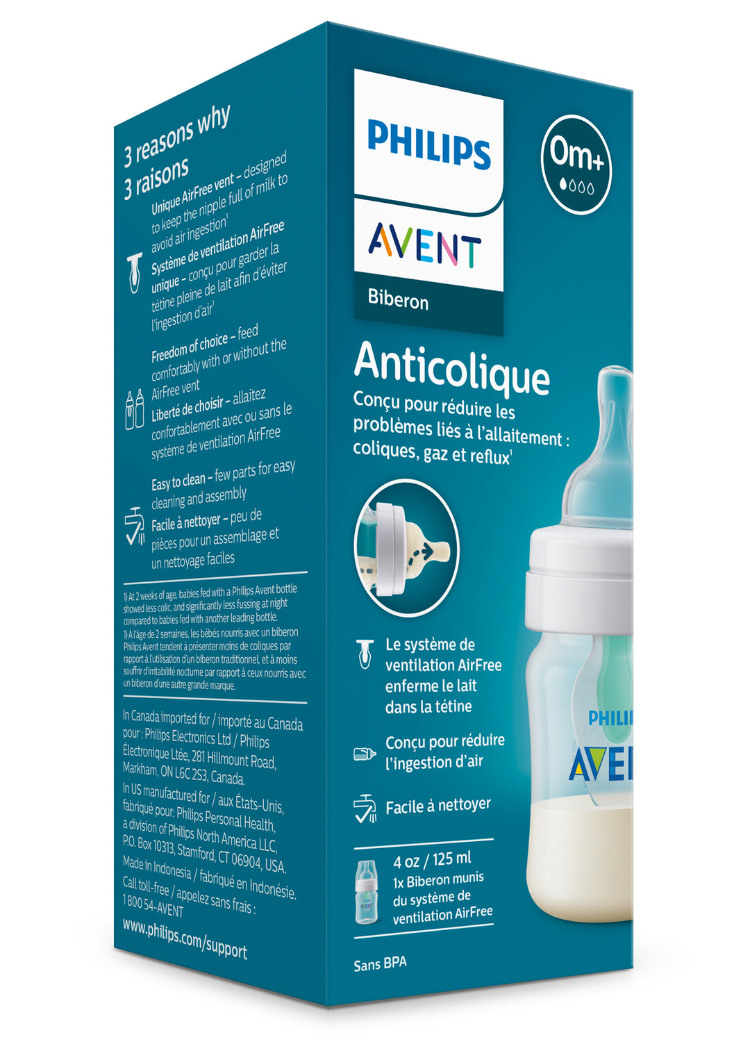 Anti-colic Baby Bottle with AirFree Vent - 4oz