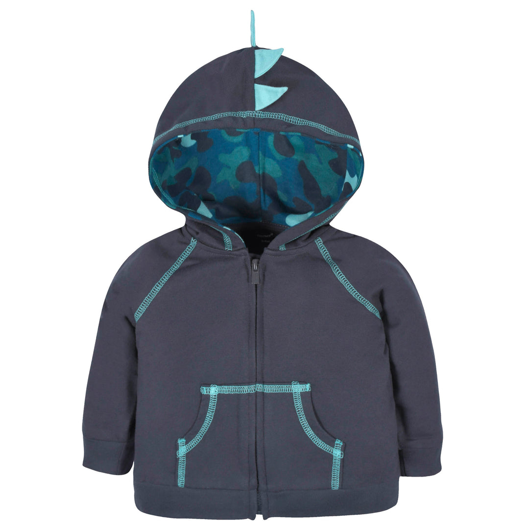 2-Piece Baby & Toddler Boys Dino Terry Zip Hoodie & Joggers Set