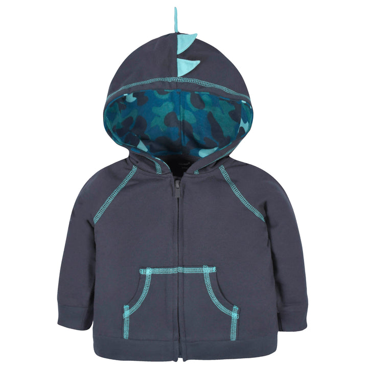 2-Piece Baby & Toddler Boys Dino Terry Zip Hoodie & Joggers Set