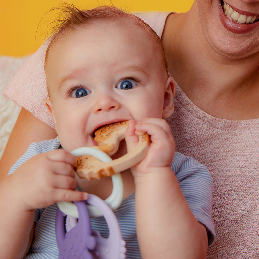 Trio Teether - Peony