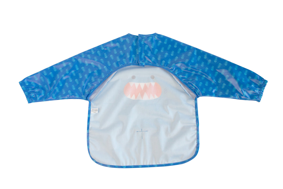 Sleeved Bib  Art Smock - Sherman the Shark