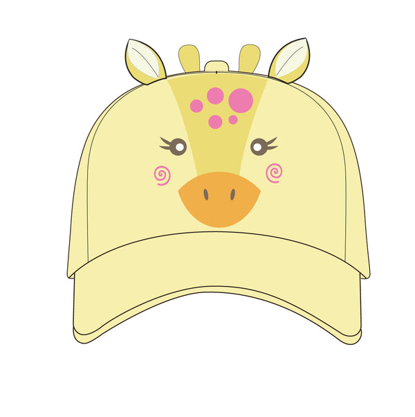 Kids UPF50+ 3D Cap - Giraffe