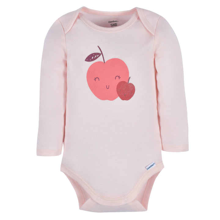 3-Piece Baby Girls Apples Onesies®Bodysuits & Pant Set