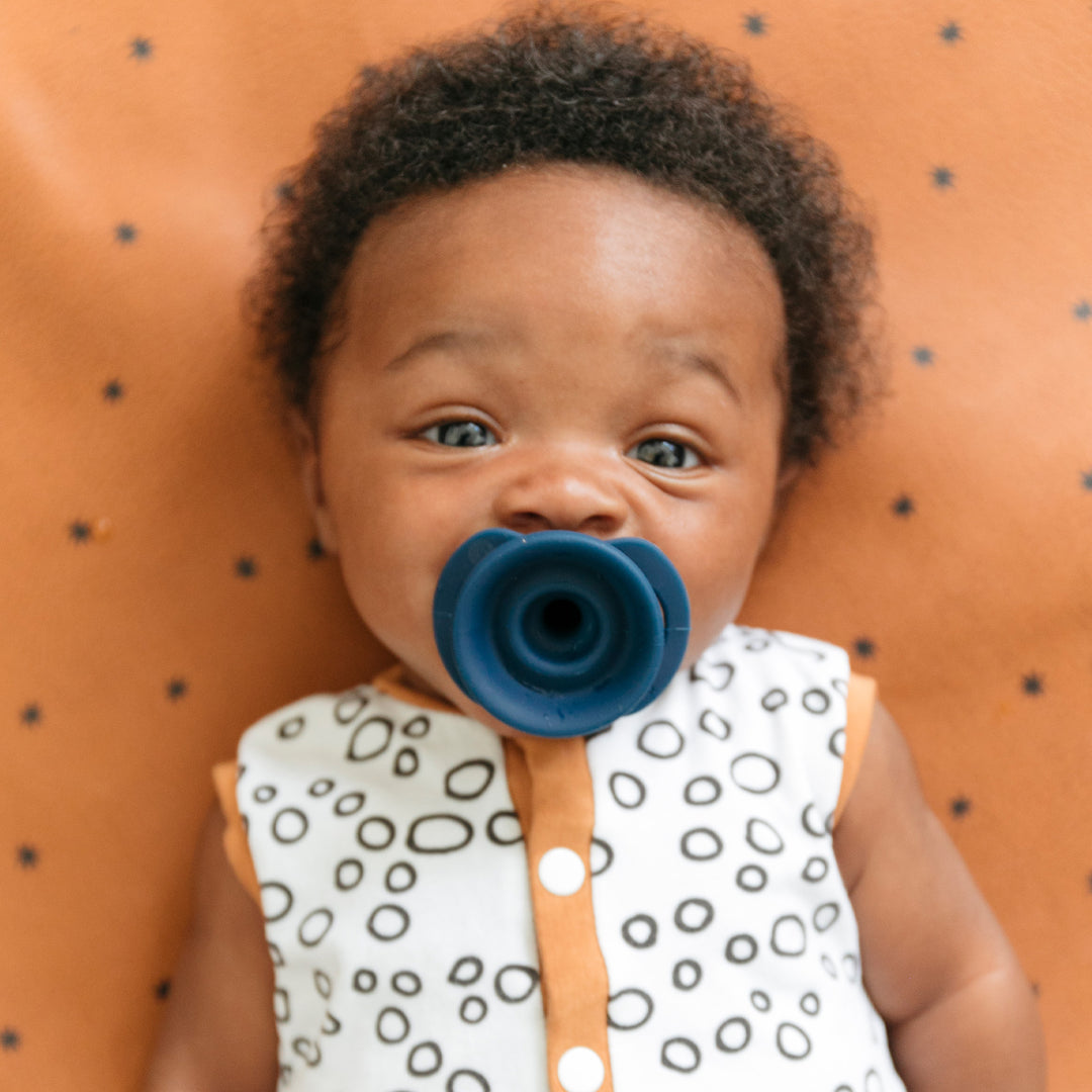 Pop & Go Pacifier - Stage 1/0-3M - Coal/Spice
