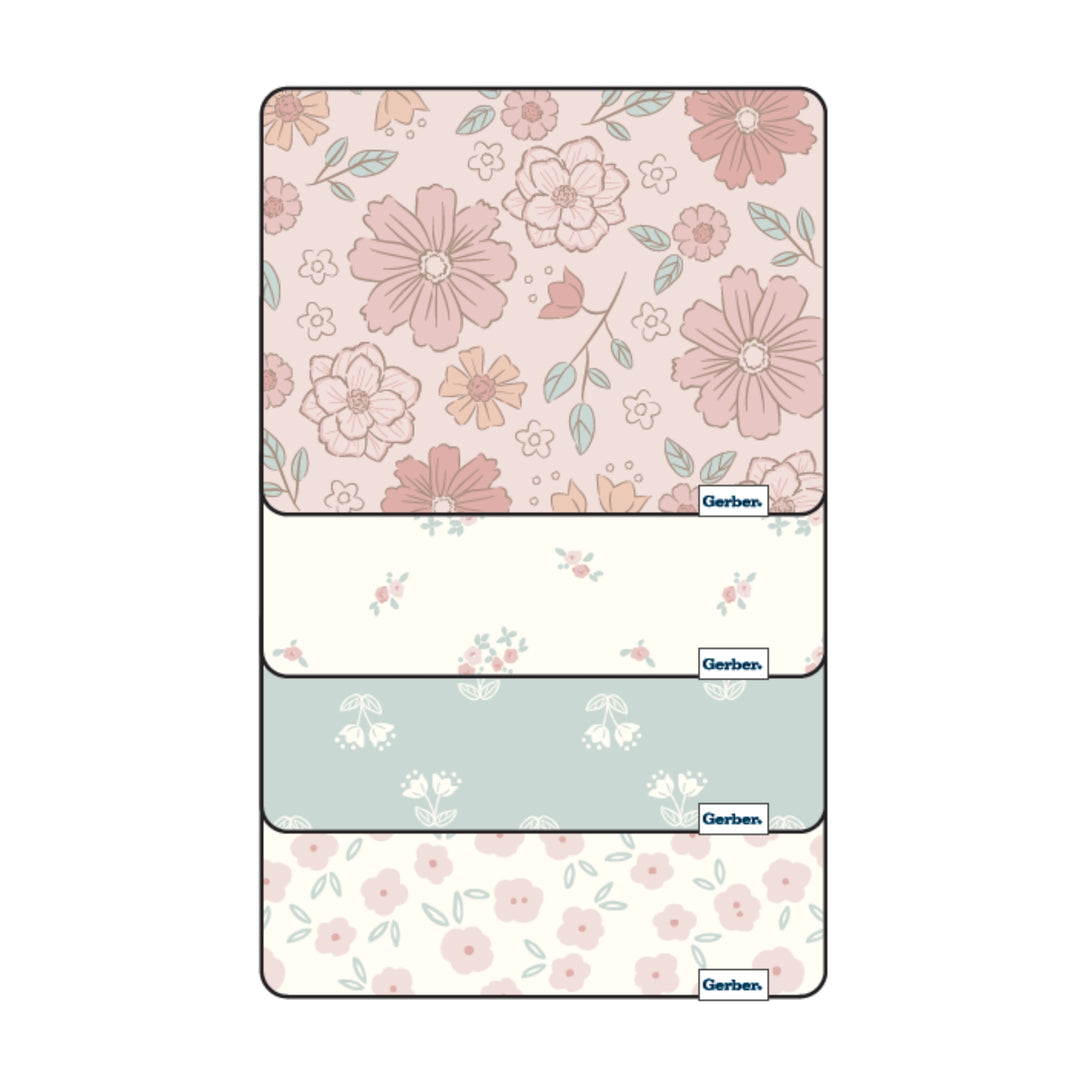 Flannel Receiving Blanket - 4pk