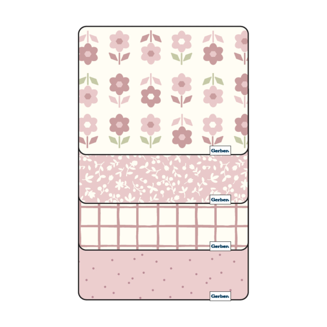 Flannel Receiving Blanket - 4pk