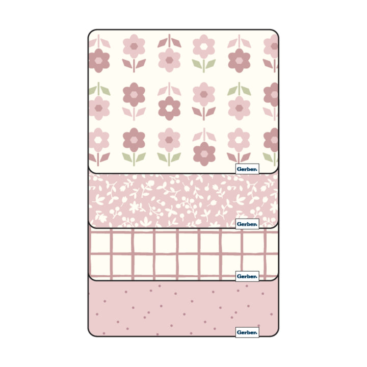 Flannel Receiving Blanket - 4pk