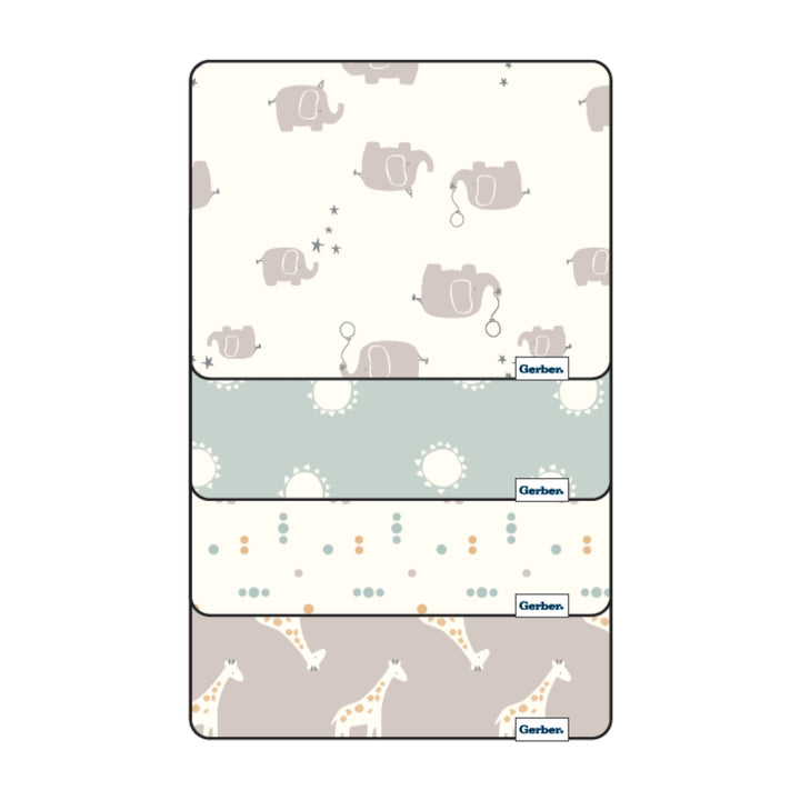 Flannel Receiving Blanket - 4pk