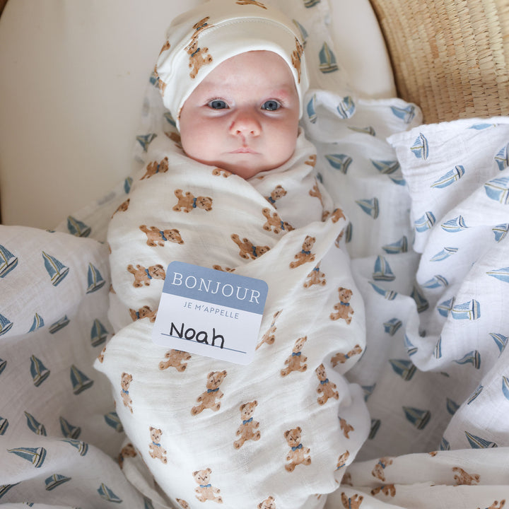Cotton Muslin Swaddle Blanket - 40x40
