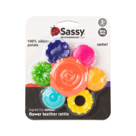 Silicone Flower Teether Rattle