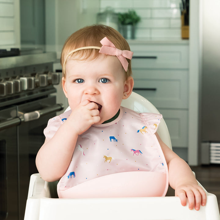 Mess-Proof Silicone Pocket Bib