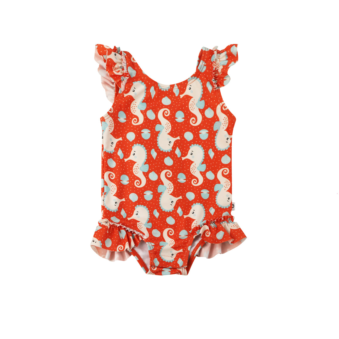 Baby Ruffled 1 Piece Swimsuit