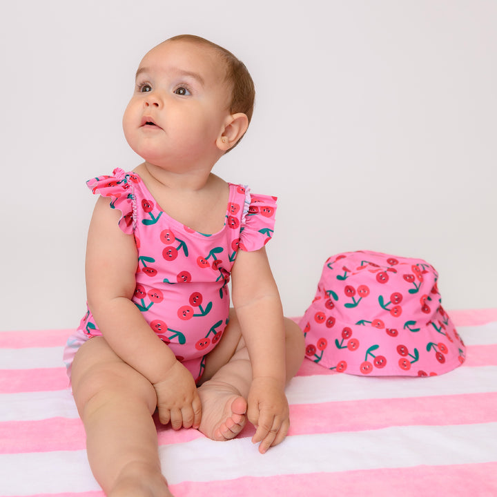 Baby Ruffled 1 Piece Swimsuit