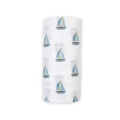 Couverture d'emmaillotage en mousseline de coton - 40 x 40