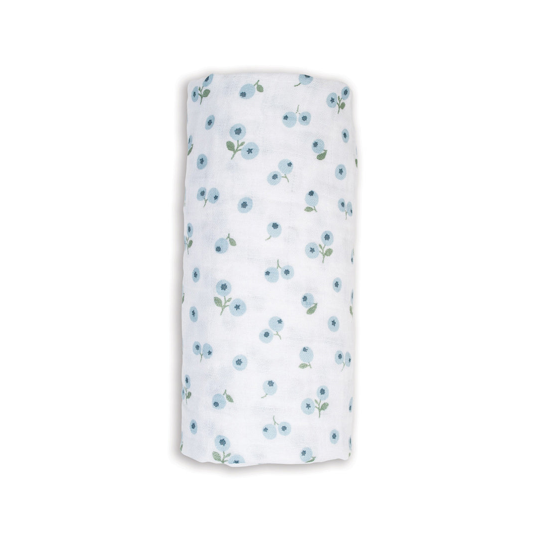 Lulujo - Swaddle Blanket Muslin Cotton LG - Blueberries Swaddle Blanket Muslin Cotton LG- Blueberries 628233454805