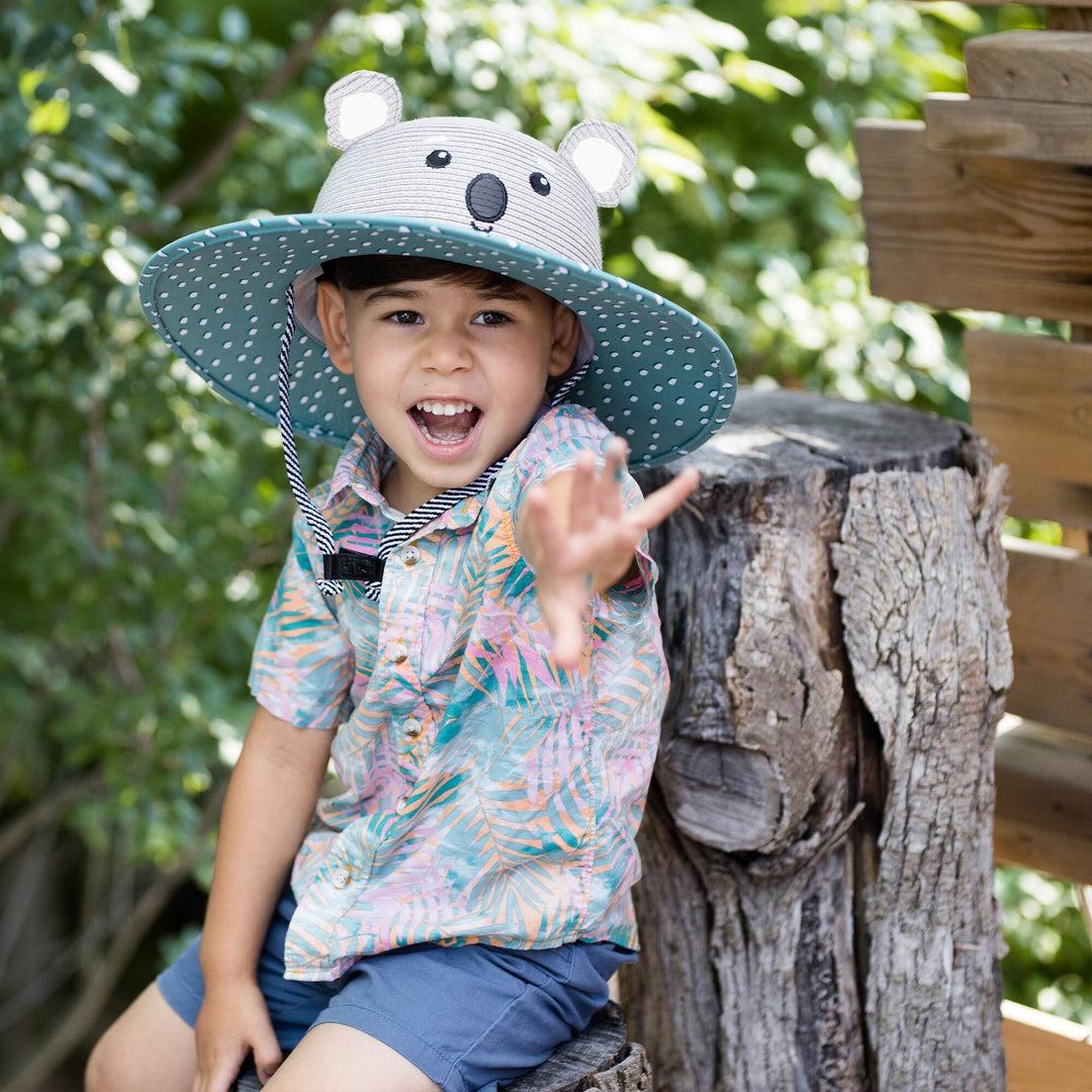 Kids Lifeguard Straw Hat - Koala