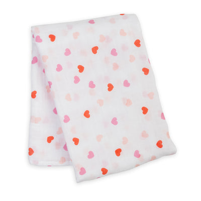 Couverture d'emmaillotage en mousseline de coton - 47 x 47