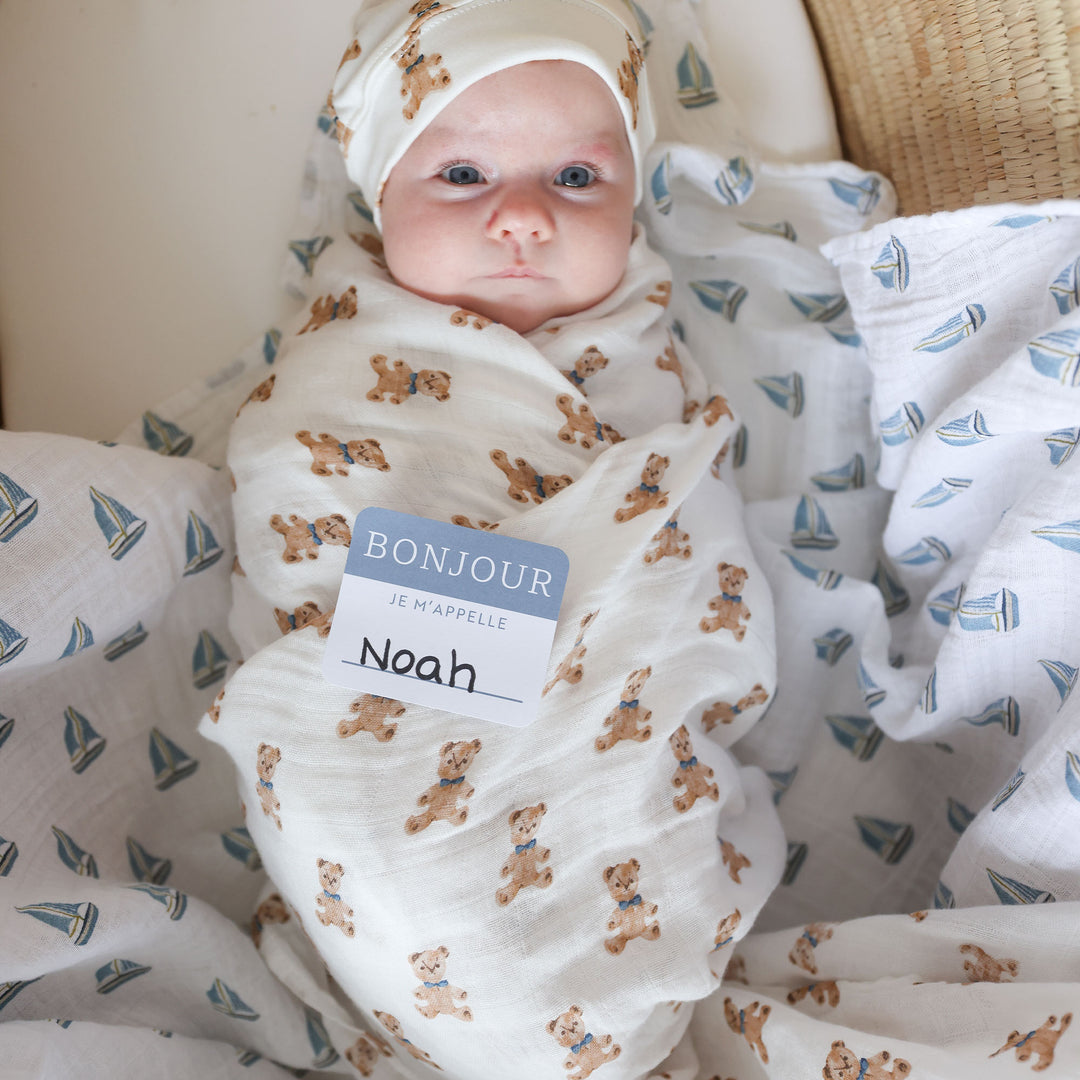 Cotton Muslin Swaddle Blanket - 40x40