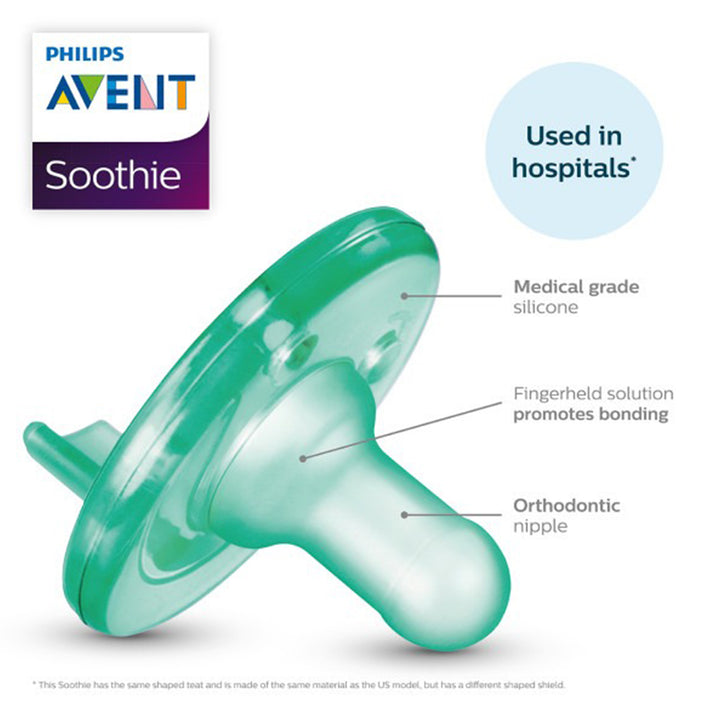 Soothie Pacifier 2 Pack - 3-18M - Lilac/Pink