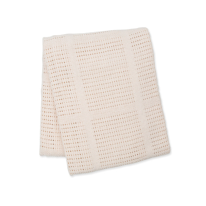 Lulujo - Cellular Blankets Cotton - Oatmeal Cellular Blankets Cotton - Oatmeal 628233457486