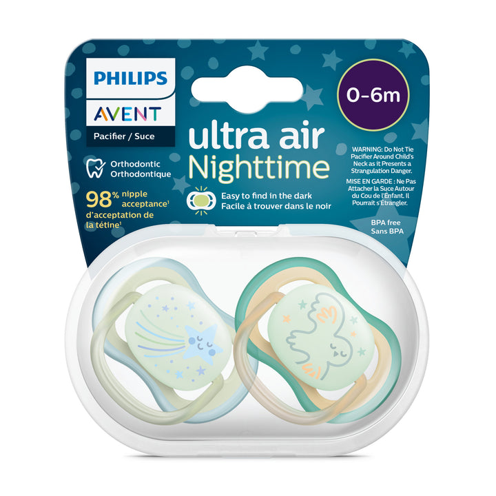 Sucette Ultra Air Nuit - Lot de 2