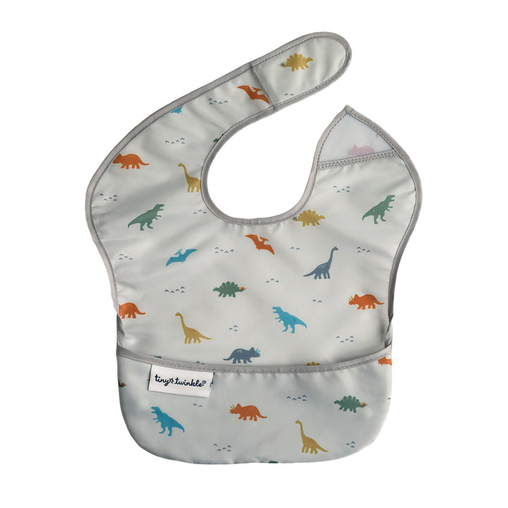 Tiny Twinkle - Mess Proof Easy Bib  - Dino 6-24M Mess Proof Easy Bib - Dino 810027532138