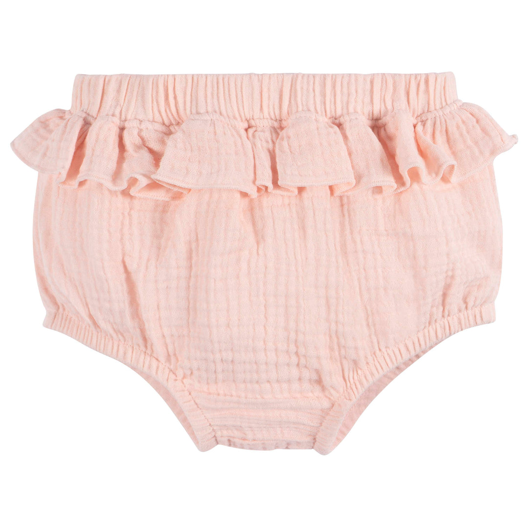 2pc Top + Diaper Set Girl - Blush