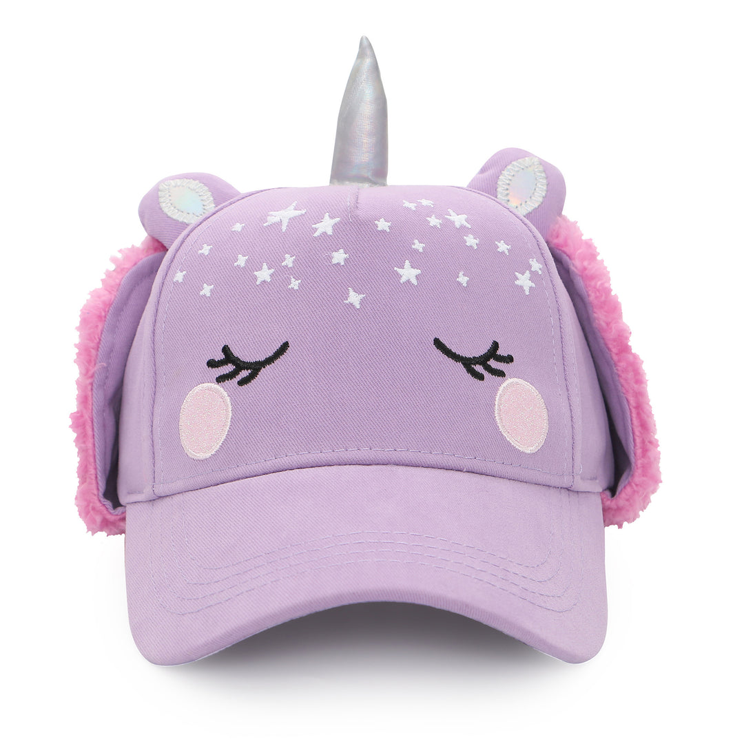 FlapJackKids - 3D Caps with Earflaps - Unicorn Med (2-4Y) 3D Caps with Earflaps - Unicorn 873874007204