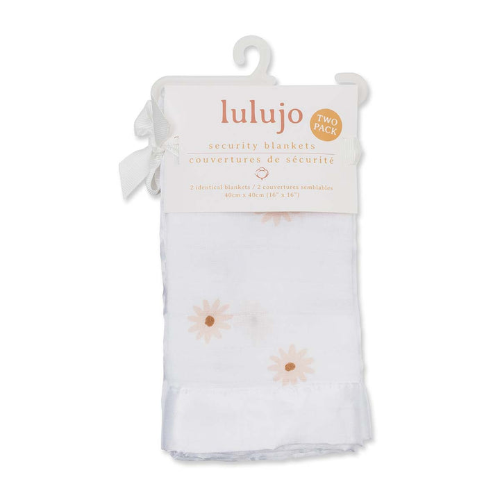 Security Blankets 2PK Muslin Cotton - Daisies