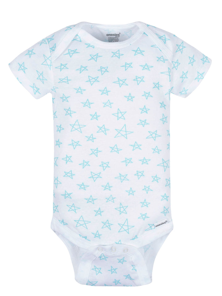 Onesies® Brand 8-Pack Baby Neutral Stars Short Sleeve Bodysuits