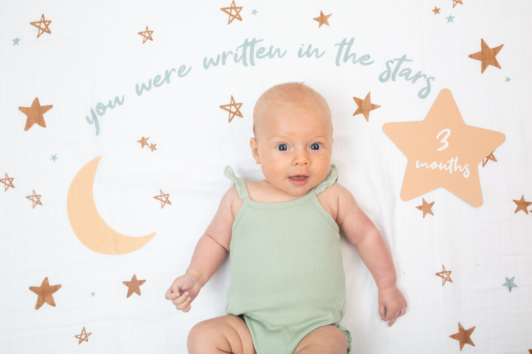 Baby's 1st Year Milestone Blanket - Written in the Stars