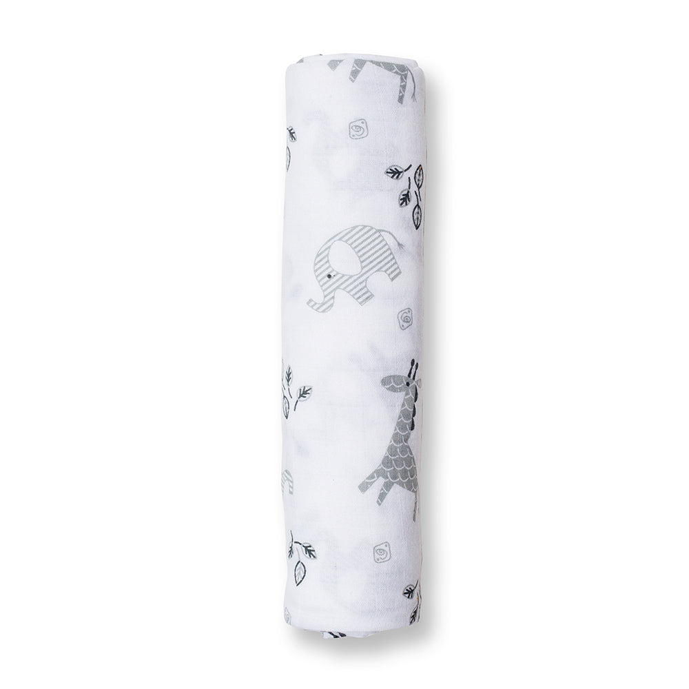 Cotton Muslin Swaddle Blanket - Afrique