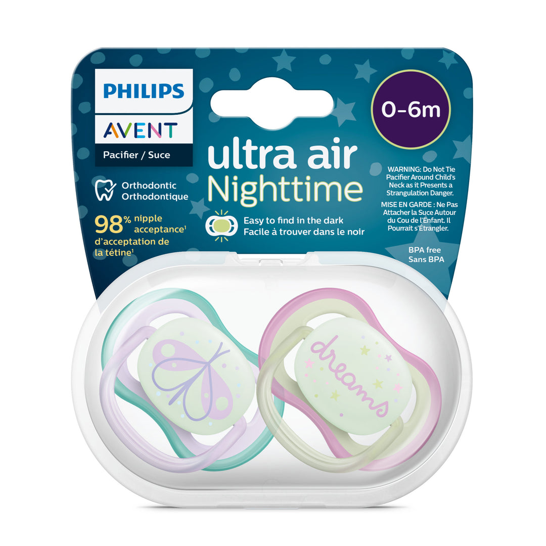 Ultra Air Pacifier Nighttime - 2 pack