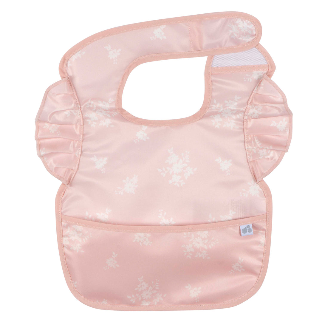 Just Born by Gerber Baby Girl 2-Pack Wipeable Bibs - PINK