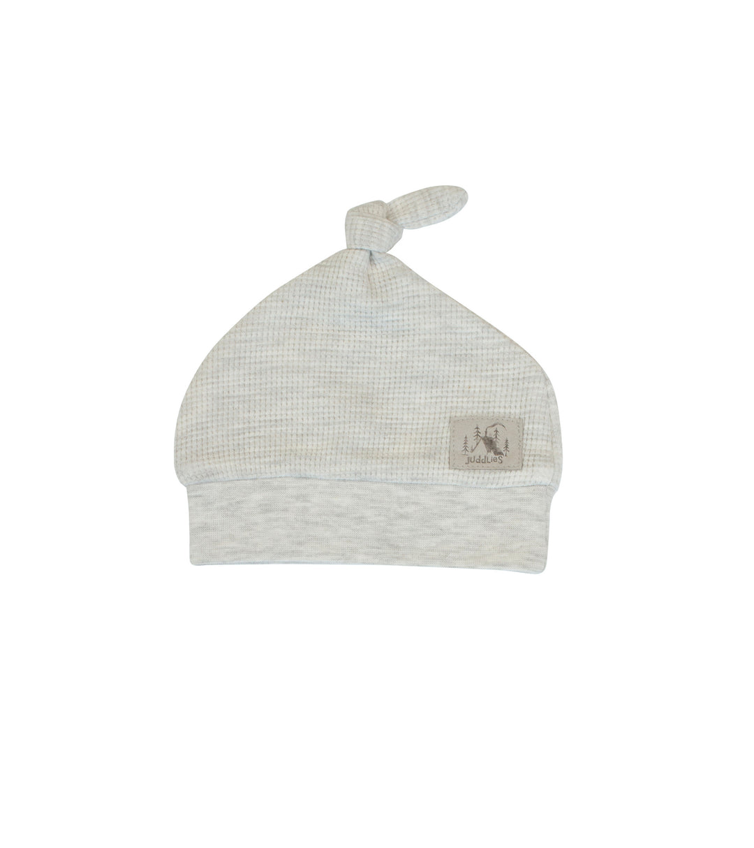 Juddlies - Mini Waffle - Newborn Hat - Light Grey - 0-4M Mini Waffle Collection - Newborn Hat - Light Grey 821436011114