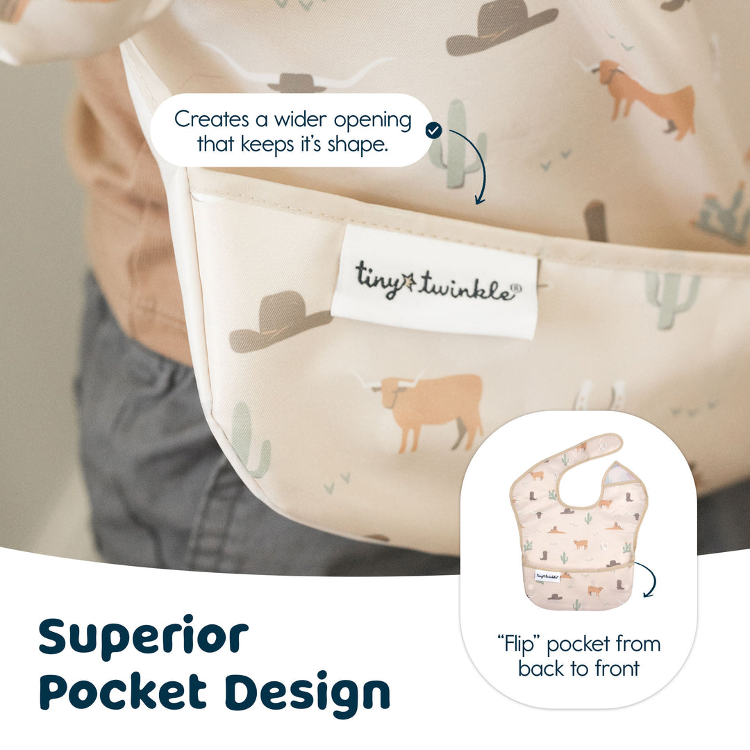 Bavoir anti-dégâts facile à utiliser - paquet de 3