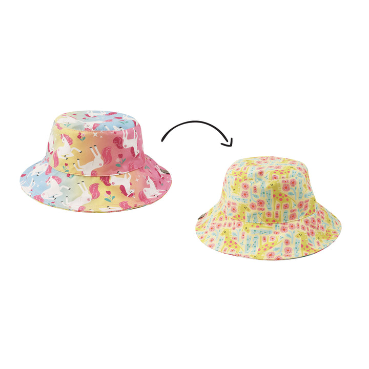 Reversible Kids UPF50+ Patterned Sun Hat