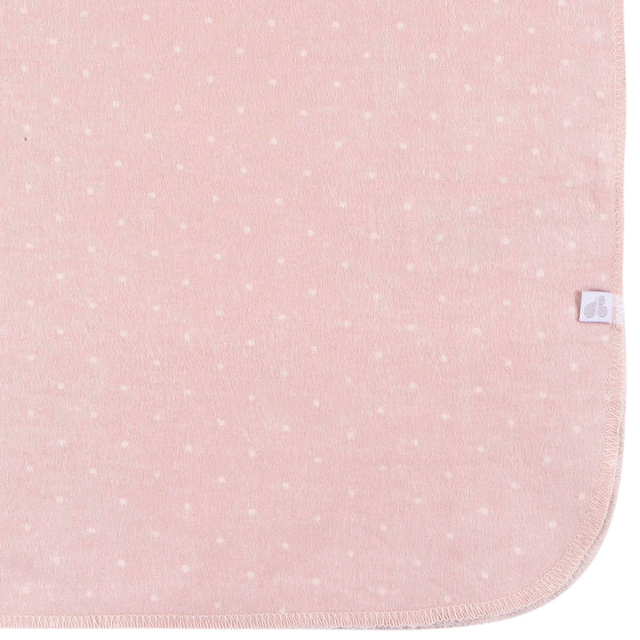 4-Pack Flannel Receiving Blankets - Pink