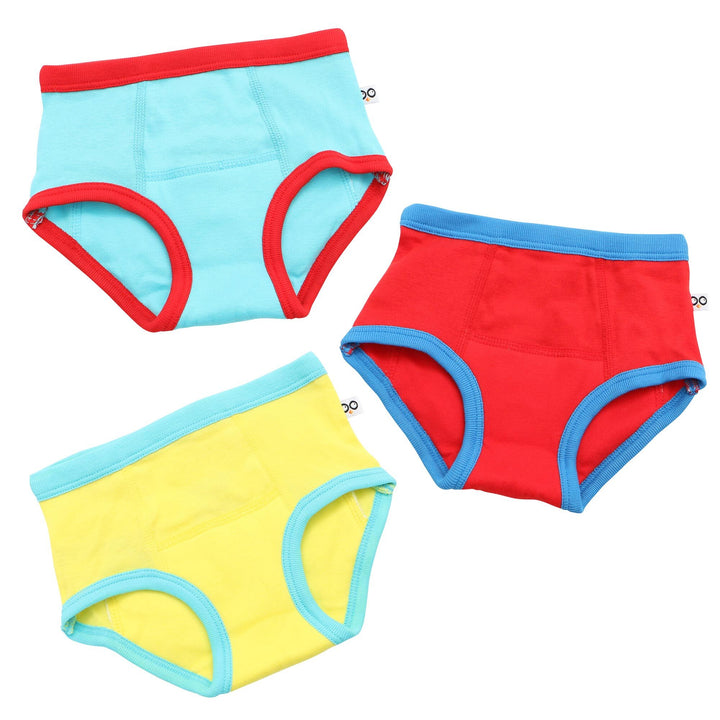 Organic Cotton 3 Piece Potty Training Pants - Boys Ocean Pals